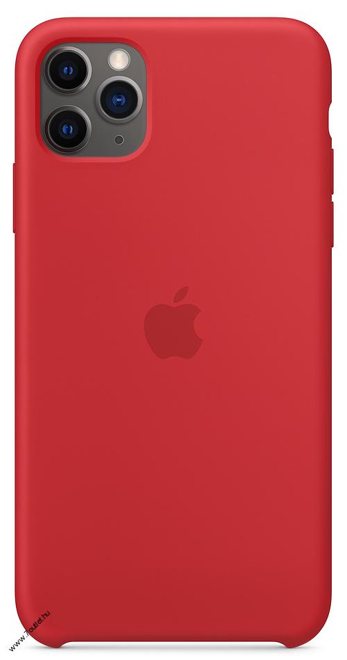 iPhone 11 Pro gyári szilikon tok piros színben
