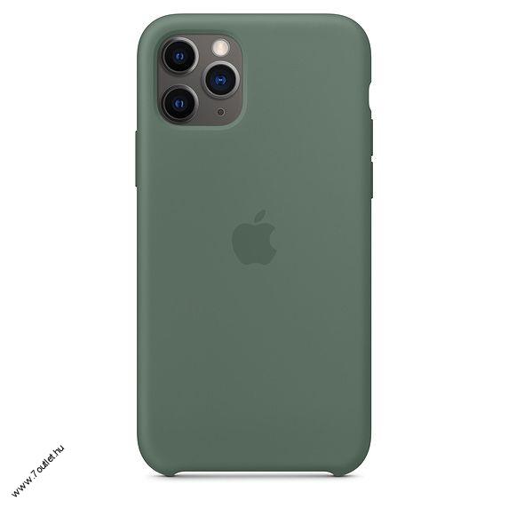 iPhone 11 Pro gyári szilikon tok fenyő zöld színben